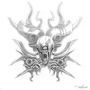 xenomorph body tattoo design idea