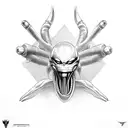 xenomorph body tattoo design idea