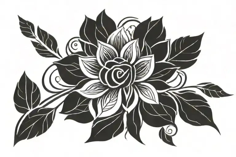 "Design a minimalistic tattoo capturing the essence of remembrance for my grandmother's passing, which occurred on June  tattoo design idea