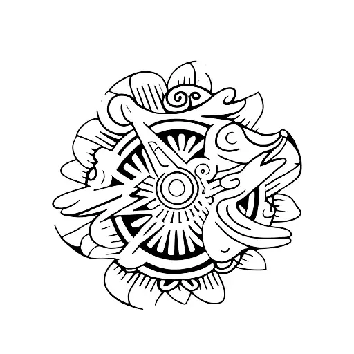 fan tattoo design idea