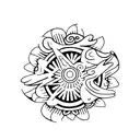 fan tattoo design idea