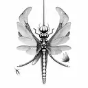 Dragonfly tattoo design idea