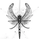 Dragonfly tattoo design idea