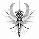 Dragonfly tattoo design idea