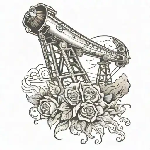 oil field rip tattoo on forearm for grandpa   tattoo design idea