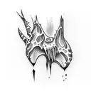 claw scratch marks on ribs  tattoo design idea