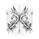 claw scratch marks on ribs  tattoo design idea