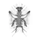 claw scratch marks on ribs  tattoo design idea