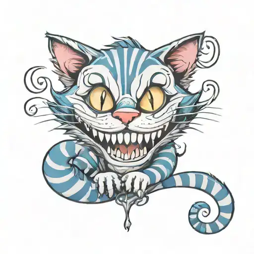 Cheshire cat  tattoo design idea