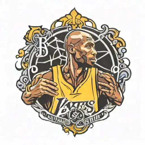 kobe bryant logo tattoo design idea