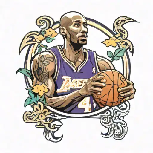 kobe bryant logo tattoo design idea