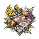 kobe bryant logo tattoo design idea