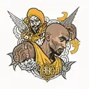 kobe bryant logo tattoo design idea