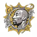 kobe bryant logo tattoo design idea