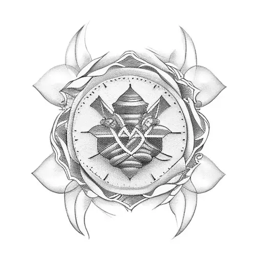 memorial for grandmother tattoo design idea