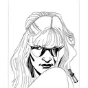 Pulp fiction poster Uma Thurman tattoo design idea