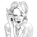 Pulp fiction poster Uma Thurman tattoo design idea