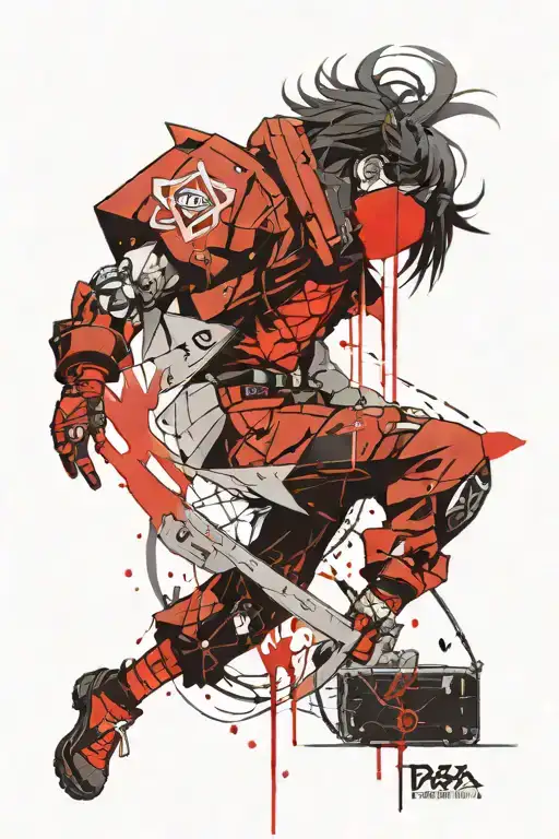 madara uchia anime character tattoo design idea