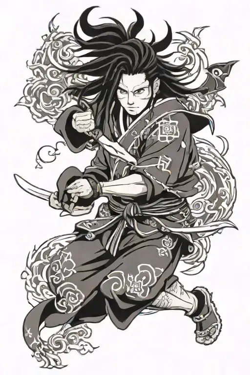 madara uchia anime character tattoo design idea