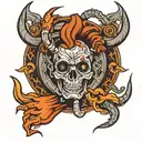 bio mechanic arm tattoo design idea