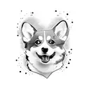 sexy corgi tattoo design idea