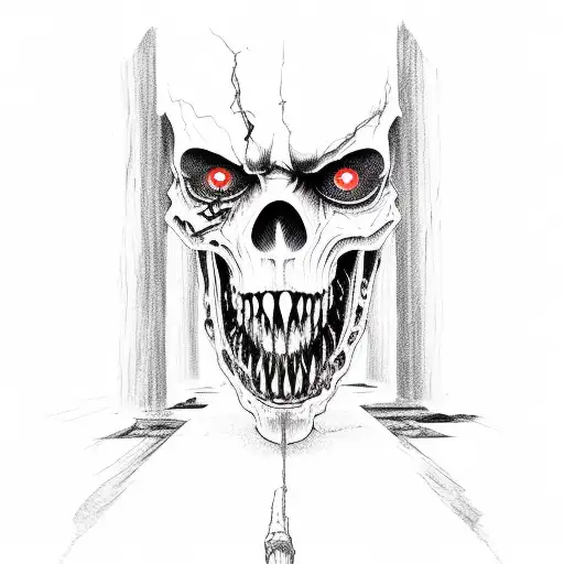 Evil dead movie tattoo design idea
