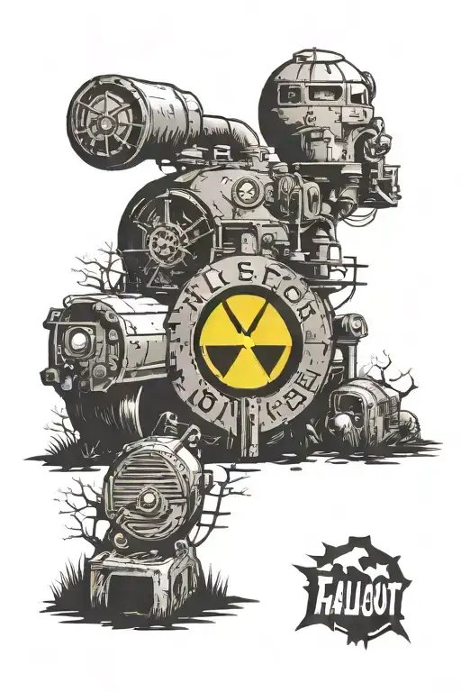 fallout shelter sign tattoo design idea