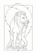 leo constellation tattoo design idea