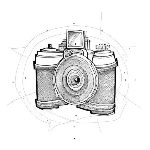 camera  tattoo design idea