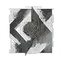 Incorporate a glitch effect into a minimalist coding tattoo "</>" SIGN INSIDE IT  tattoo design idea