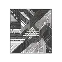 Incorporate a glitch effect into a minimalist coding tattoo "</>" SIGN INSIDE IT  tattoo design idea