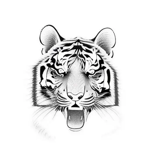 Tiger Tattoo Blueprint Set – IMAGELLA