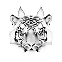 Tiger tattoo design idea