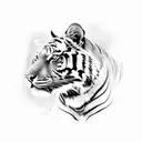 Tiger tattoo design idea