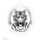 Tiger tattoo design idea