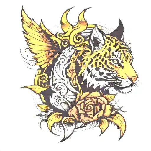 Masculine , dominance, power, intelligence, skills, charm  tattoo design idea
