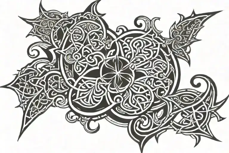 gothic celtic tribal tattoo design tattoo design idea