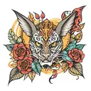 vishal & bats tattoo design idea