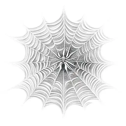 Spider Web tattoo design idea