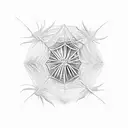 Spider Web tattoo design idea