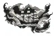 endurance ship ice  tattoo design idea