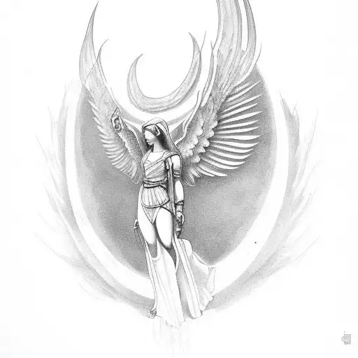 archangel raphael upper arm tattoo tattoo design idea