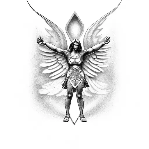 archangel raphael arm tattoo tattoo design idea