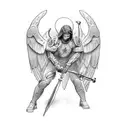 archangel raphael arm tattoo tattoo design idea