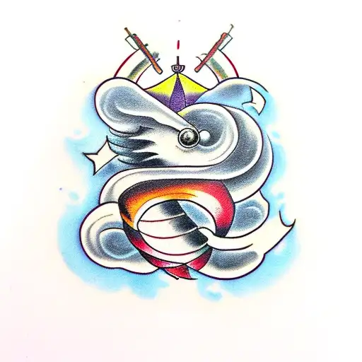 worm tattoo design idea