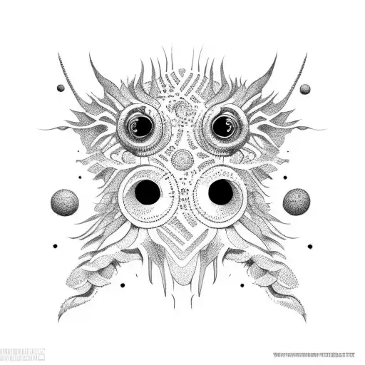 worm tattoo design idea