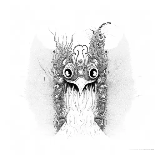 worm tattoo design idea