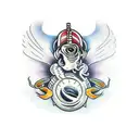 worm tattoo design idea