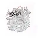 worm tattoo design idea