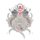 worm tattoo design idea